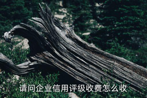 請(qǐng)問企業(yè)信用評(píng)級(jí)收費(fèi)怎么收